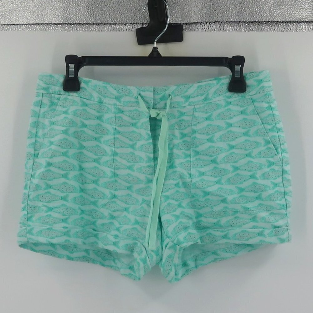 Vineyard Vines Women's Fish Shorts Drawstring Style Size 0